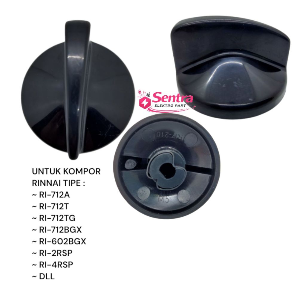 KNOP RINNAI TURBO / KNOP PUTARAN KOMPOR GAS RINNAI TIPE 712T 712BGX 712A RI-2RSP RI-4RSP