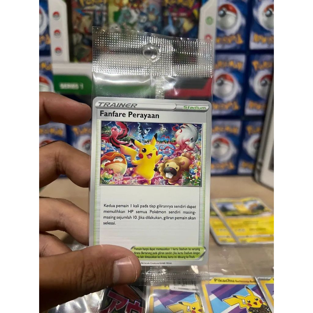 kartu promo Pokemon fanfare Pikachu