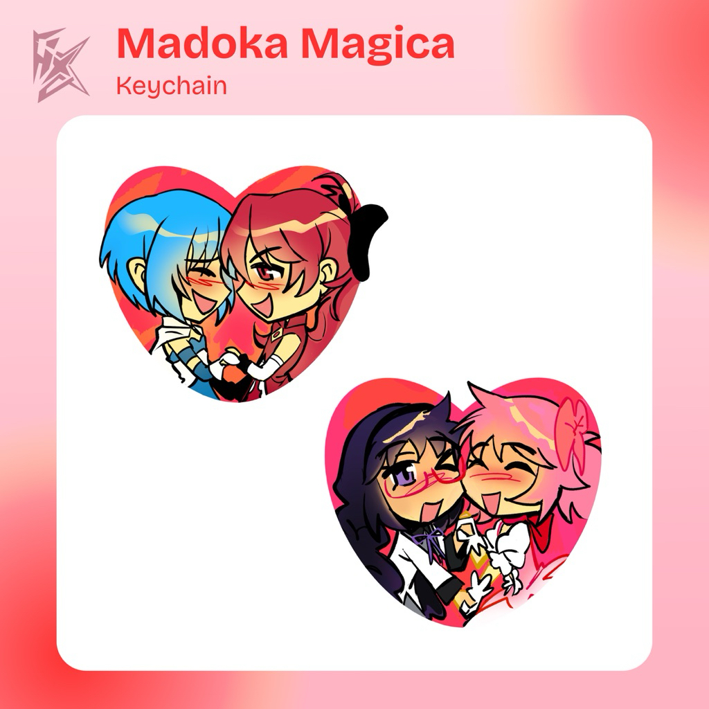 Madoka Magica Valentine Keychain