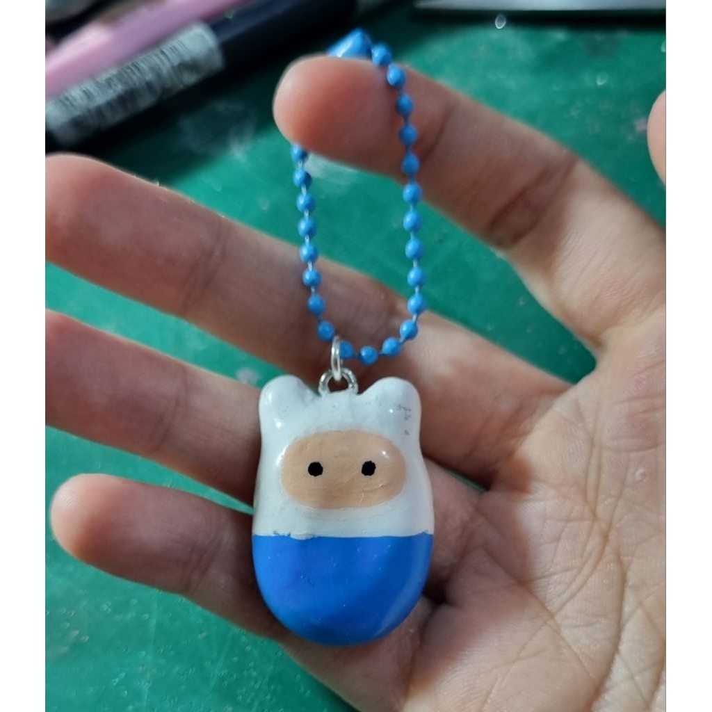 ADVENTURE TIME keychain gantungan kunci FINN Adventure Time