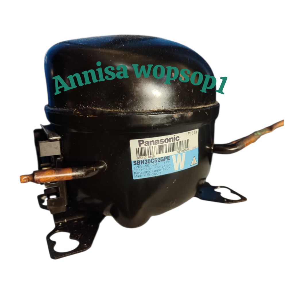 Kompresor Kulkas Panasonic 1 pintu SBH30C52GPE 1/8pk Freon R134a