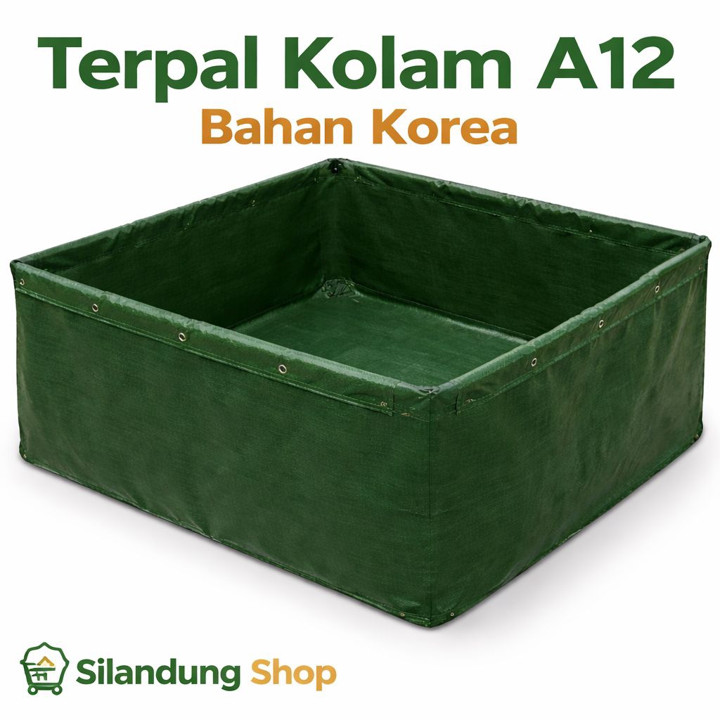 Terpal Kolam Hijau/Hijau Tipe A12 Korea