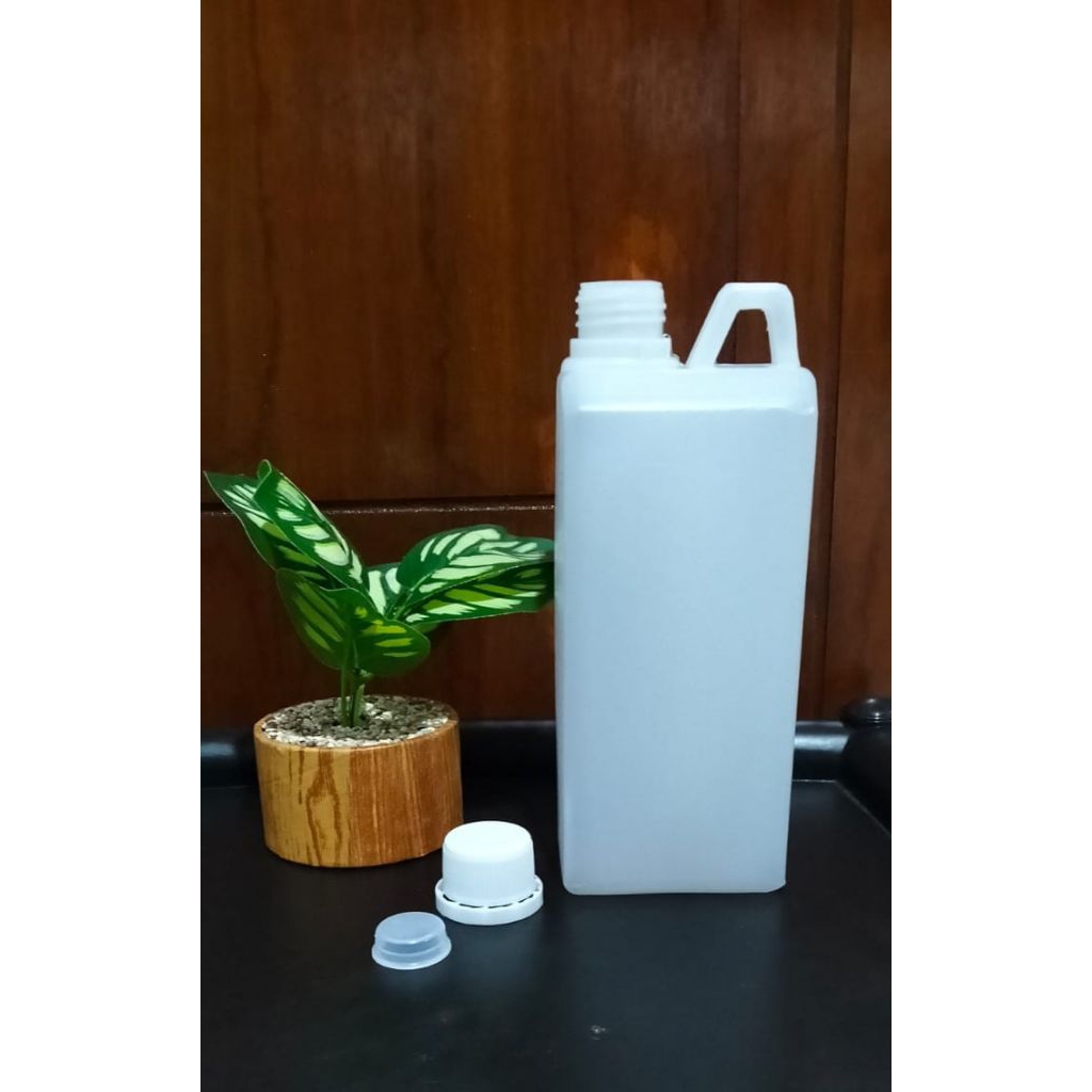 Jrigen plastik HDPE 1 liter ( 1000 ml ) Segel Food Grade.