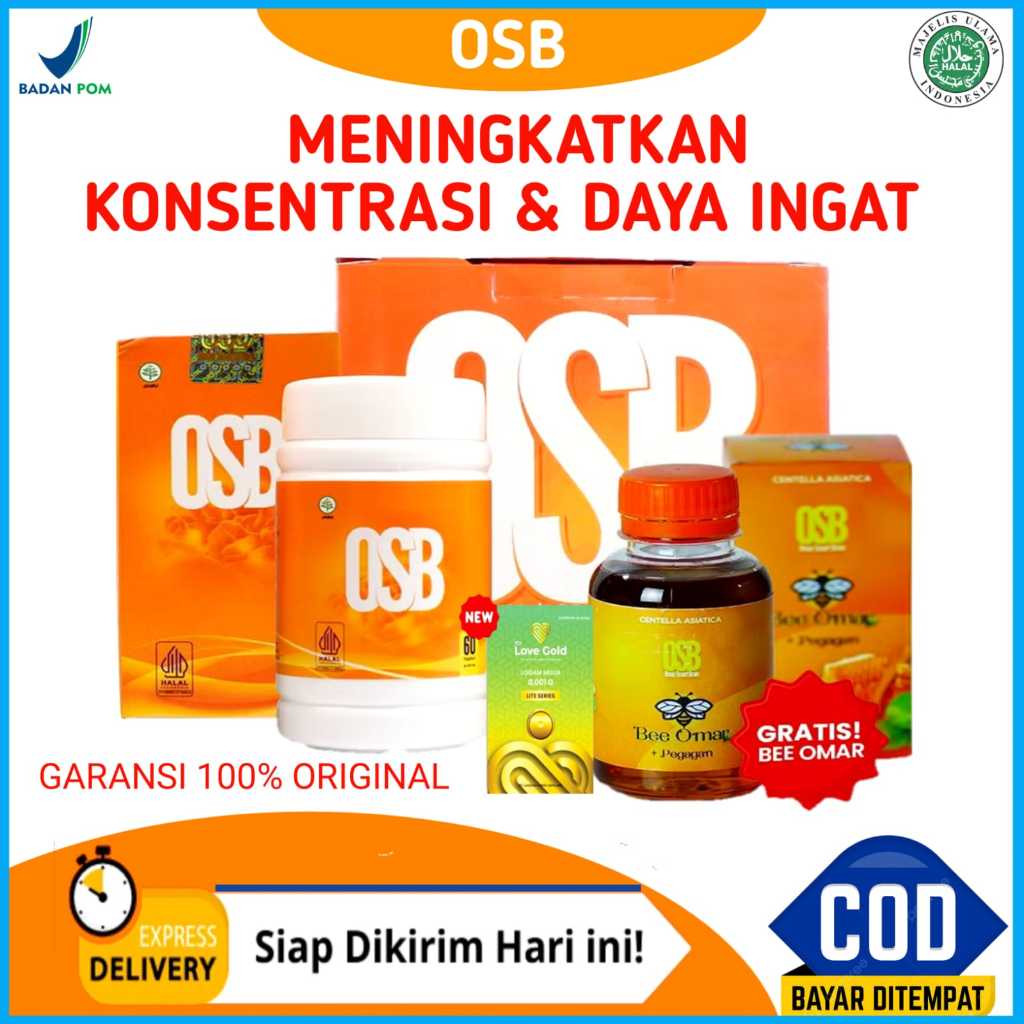 Vitamin Otak OSB Untuk Anak dan Dewasa 100% Asli