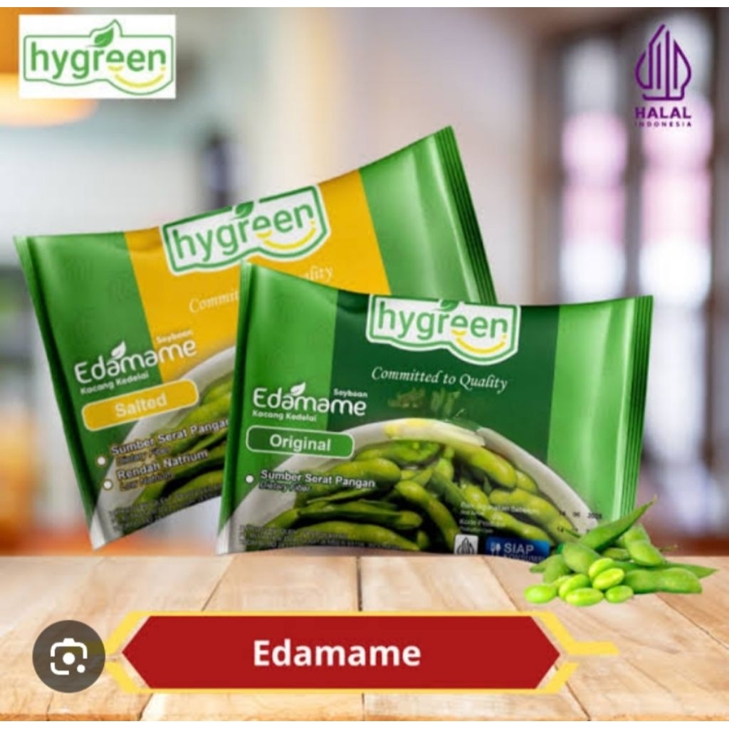 EDAMAME HYGREEN 500G  EDAMAME ORI/SALTED