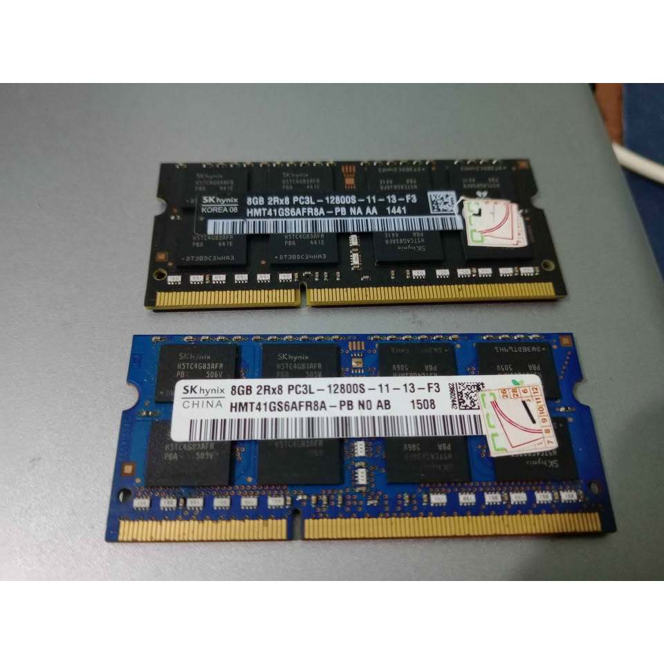 Ram laptop sodimm ddr3l 8gb 12800 ori copotan merk skhynix ok