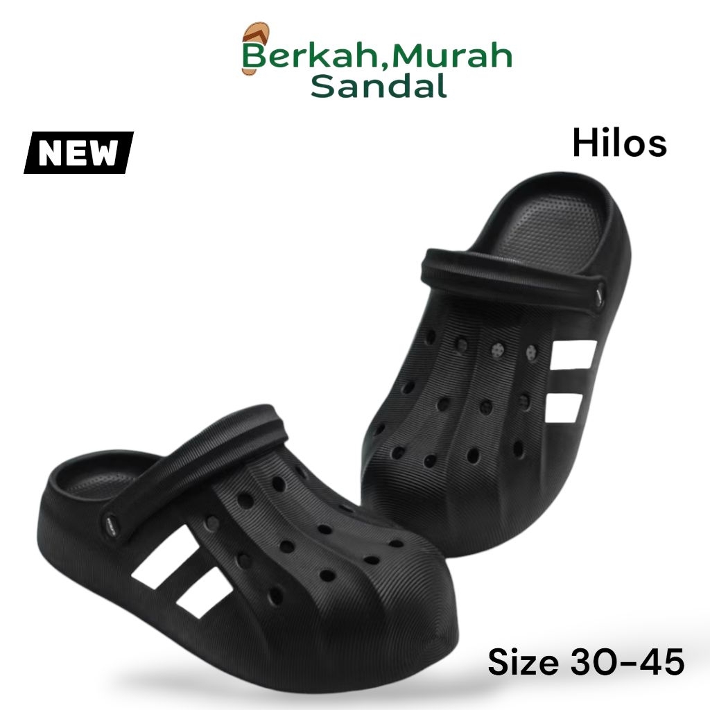 Sandal Selop Pria Hilo's Baim Model Crocs Laki Laki Ringan Sendal Pria Keren Dewasa Size 30-45