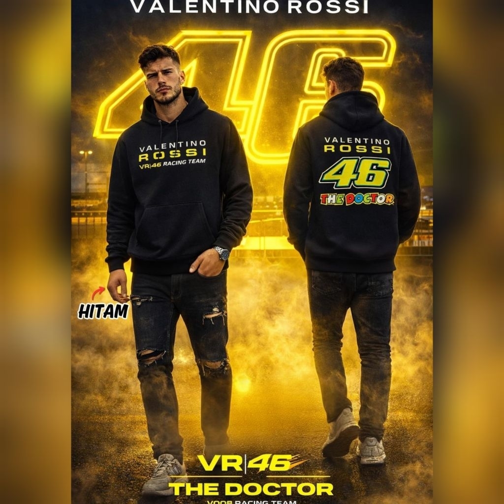 Sweater Hoodie Racing Motor GP Valentino Rossi 46