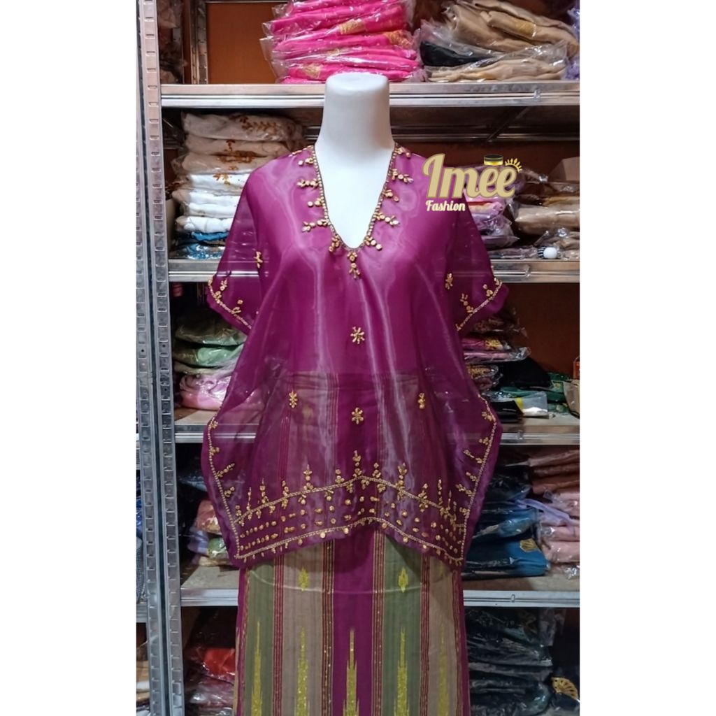 04 Baju bodo modern organza payet