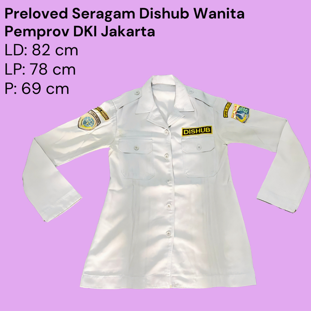 Preloved Seragam Dishub Wanita Pemda DKI (Pressbody)