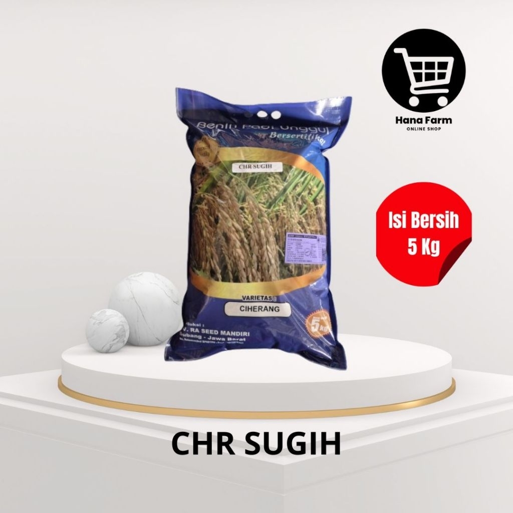 Benih Padi Unggul Bersertifikat CHR SUGIH 5 Kg CIHERANG