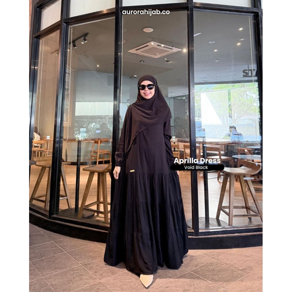GAMIS APRILLA BY AURORA HIJAB (GAMIS SAJA) // GAMIS SYARI RAYON POLOS