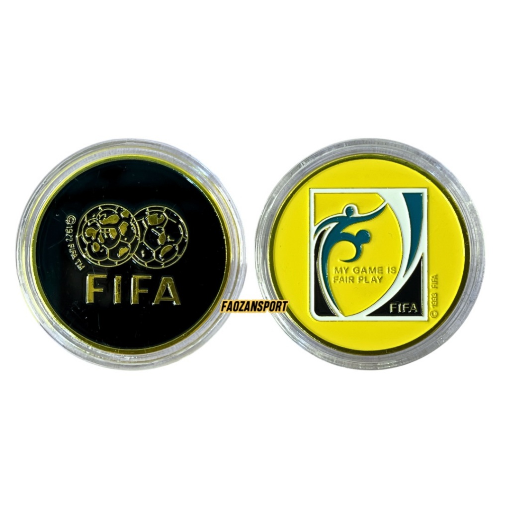 Koin Wasit FIFA Tebal Coin Toss Internasional Olahraga Sepak Bola Anti Karat Aksesoris Wasit Lapanga