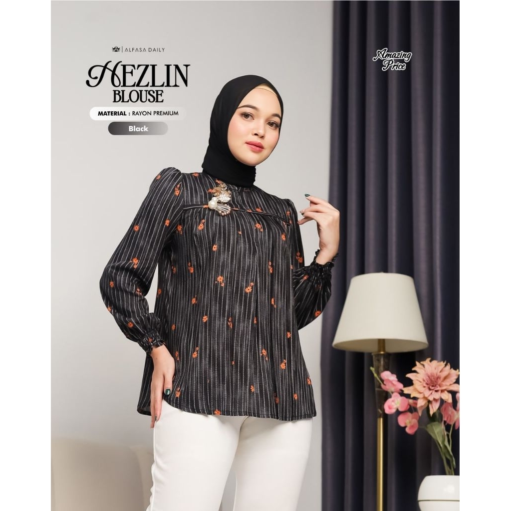 HEZLIN BLOUSE BY ALFASA DAILY || Blouse motif || Blouse alfasa || Blouse rayon