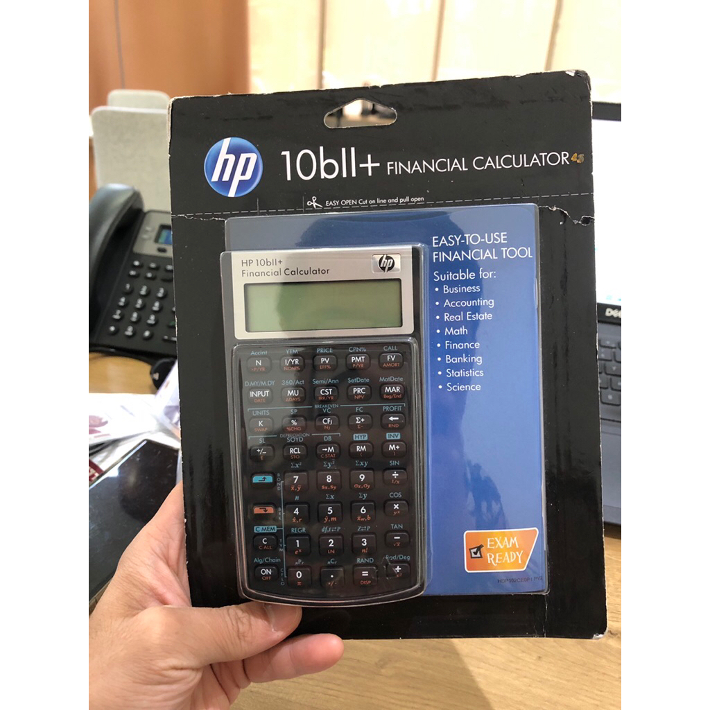 HP 10bII+ Financial Calculator - Kalkulator Keuangan Finance Accounting ORIGINAL BNIB