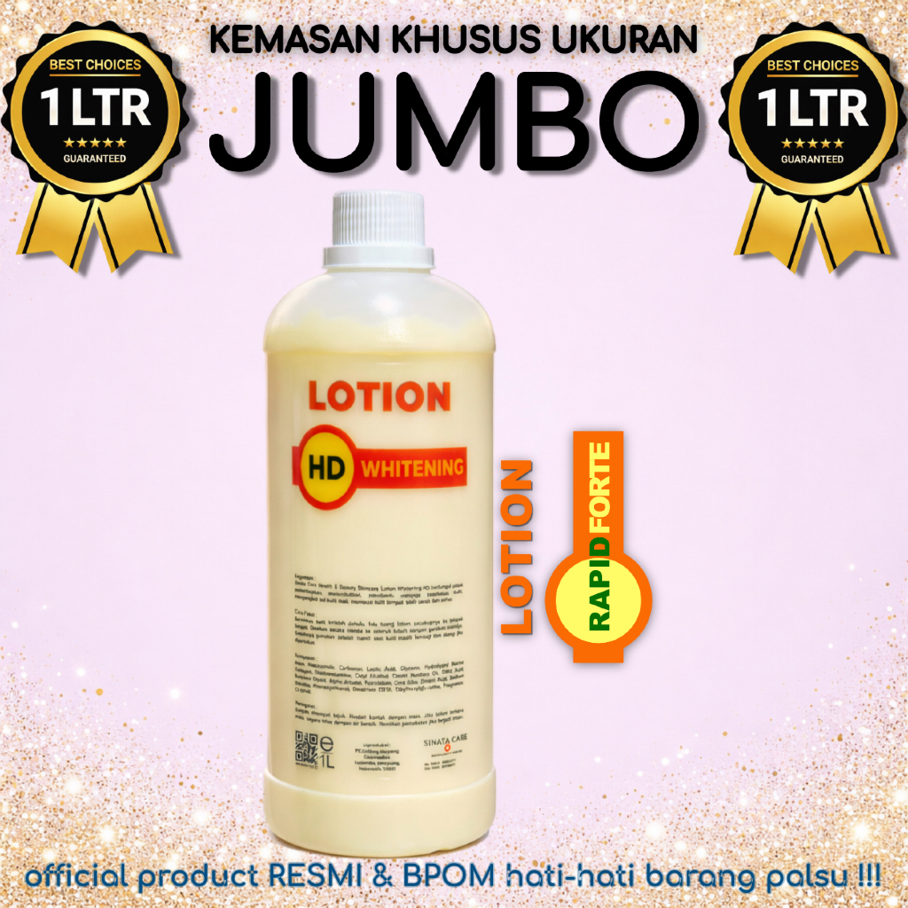 LOTION WHITENING HD  KILOAN ISI 1 kg (NEW HAND BODY LOTION FAST WHITENING KILOAN)