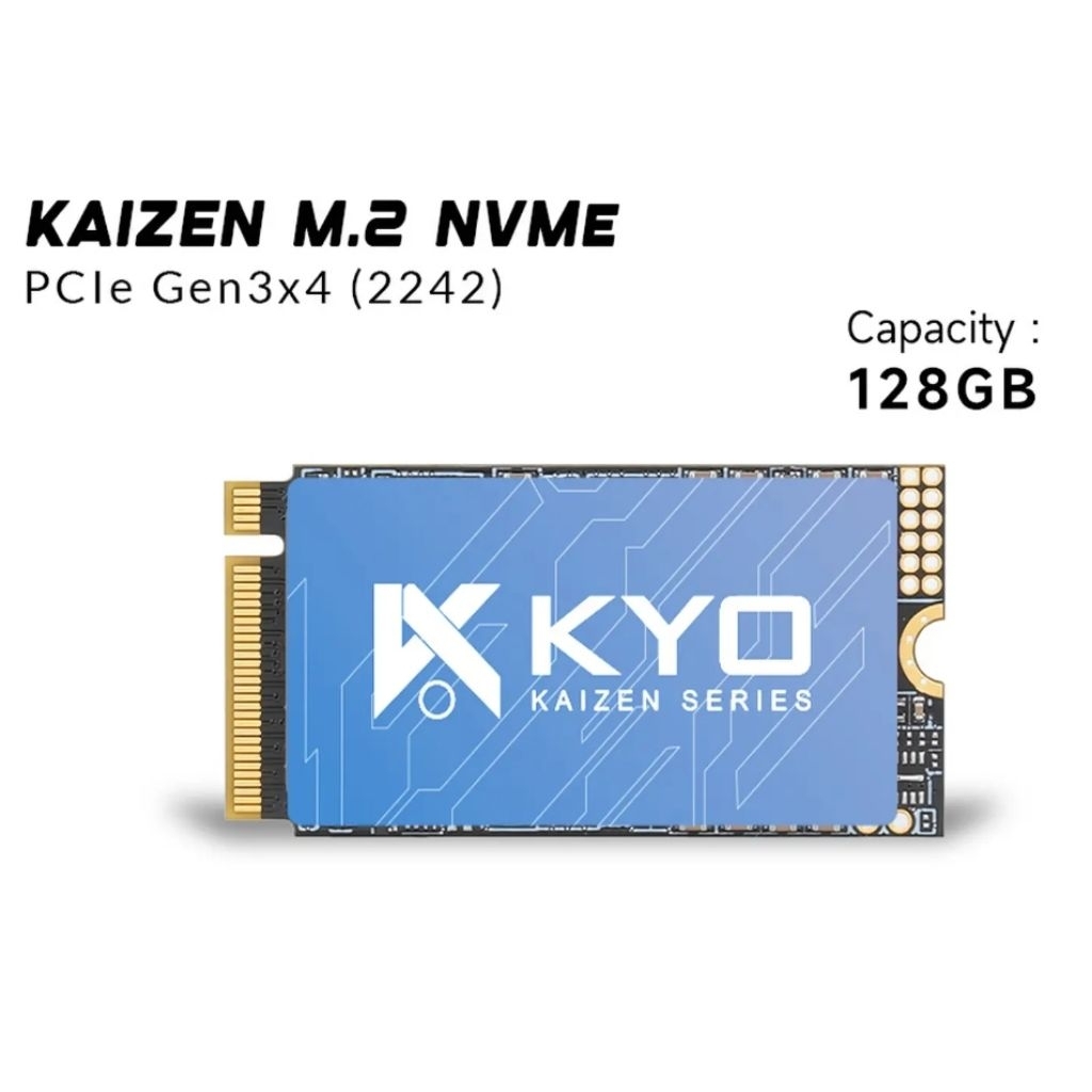 SSD Merk Kyo Kaizen M.2 NVMe 2242 128GB