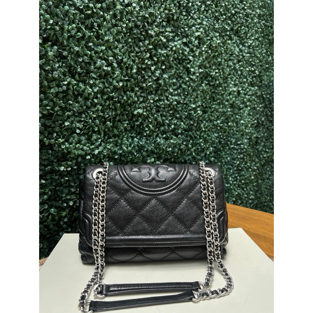 Tas Tory Burch Fleming Soft Original Preloved Black