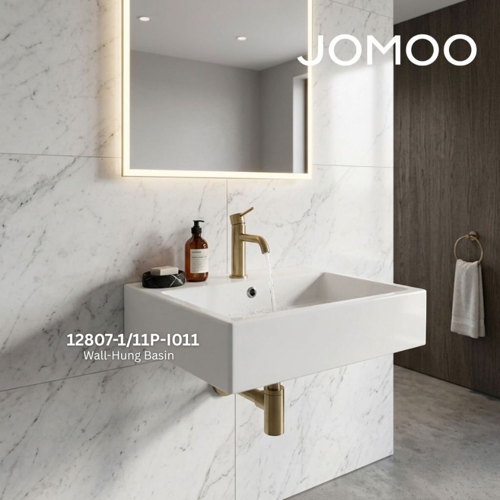 JOMOO WASTAFEL DINDING MINIMALIS / WASTAFEL DAPUR KERAMIK