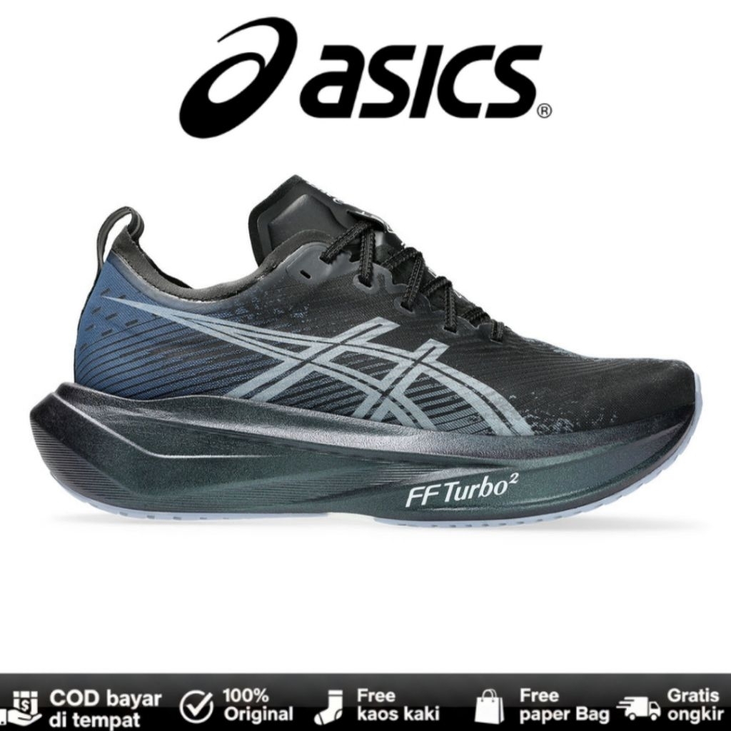 Sepatu Running Asics Megablast Black White