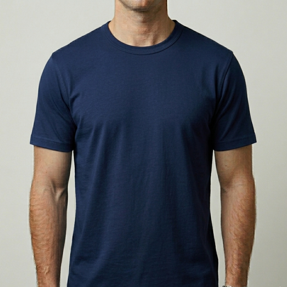 Qiamoza - Kaos Polos Warna Navy