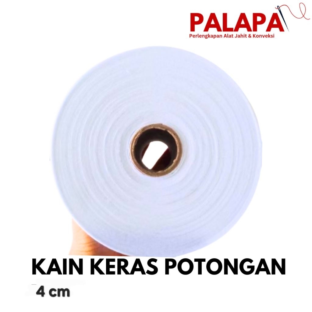 Kain keras potongan 4 cm 1 roll