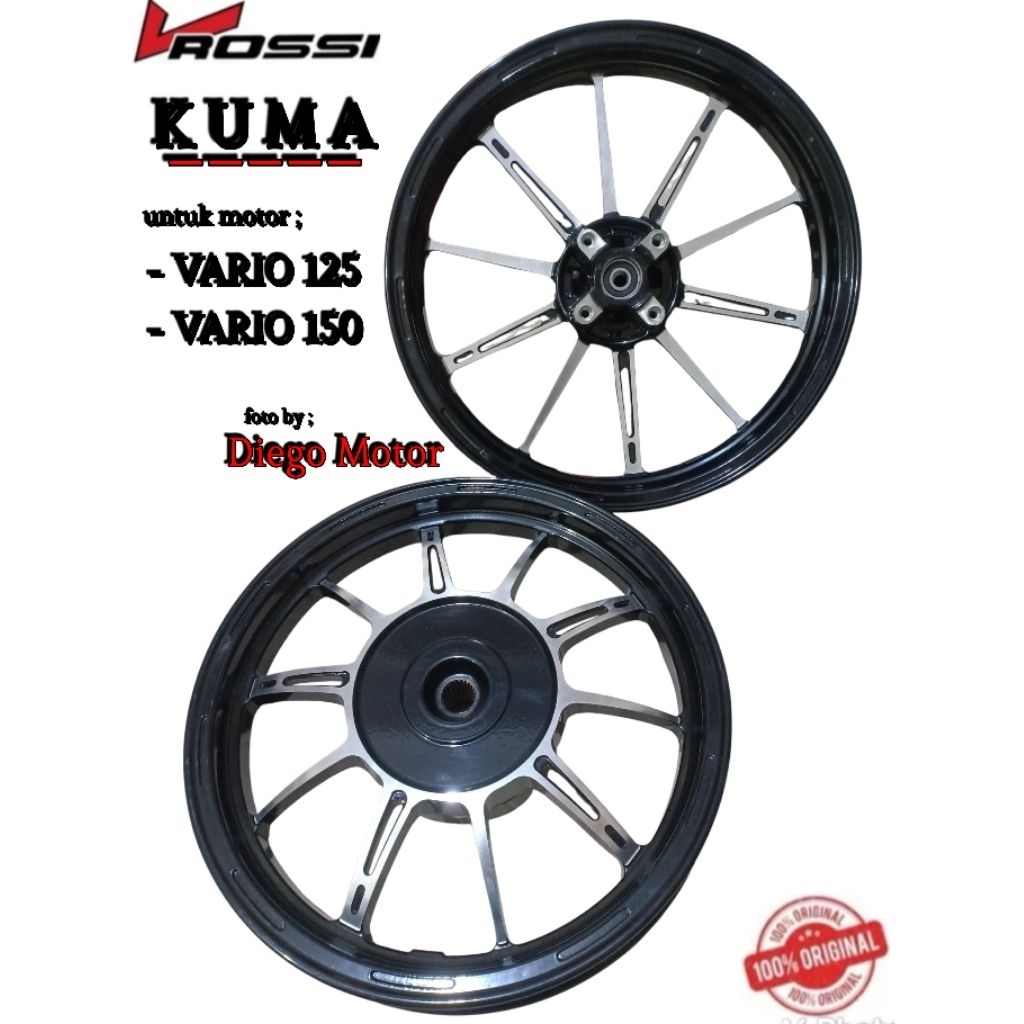 Velg Racing Vrossi Venom Kuma Honda VARIO 125, Vario 150/velg racing vrossi honda matic ring 14 sepa