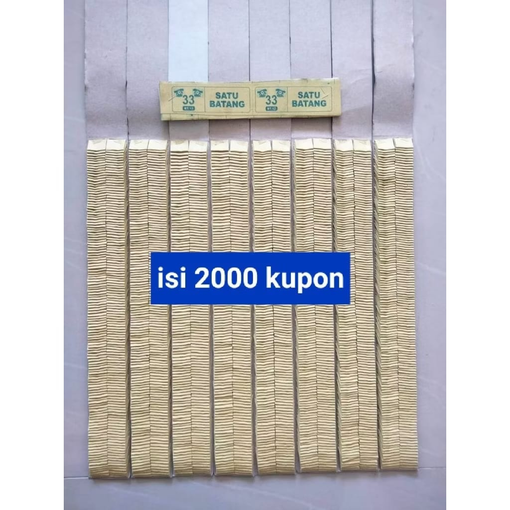 Mainan Lotre Kolas Cabutan Jadul Kosongan Isi 2000 Kupon Berhadiah