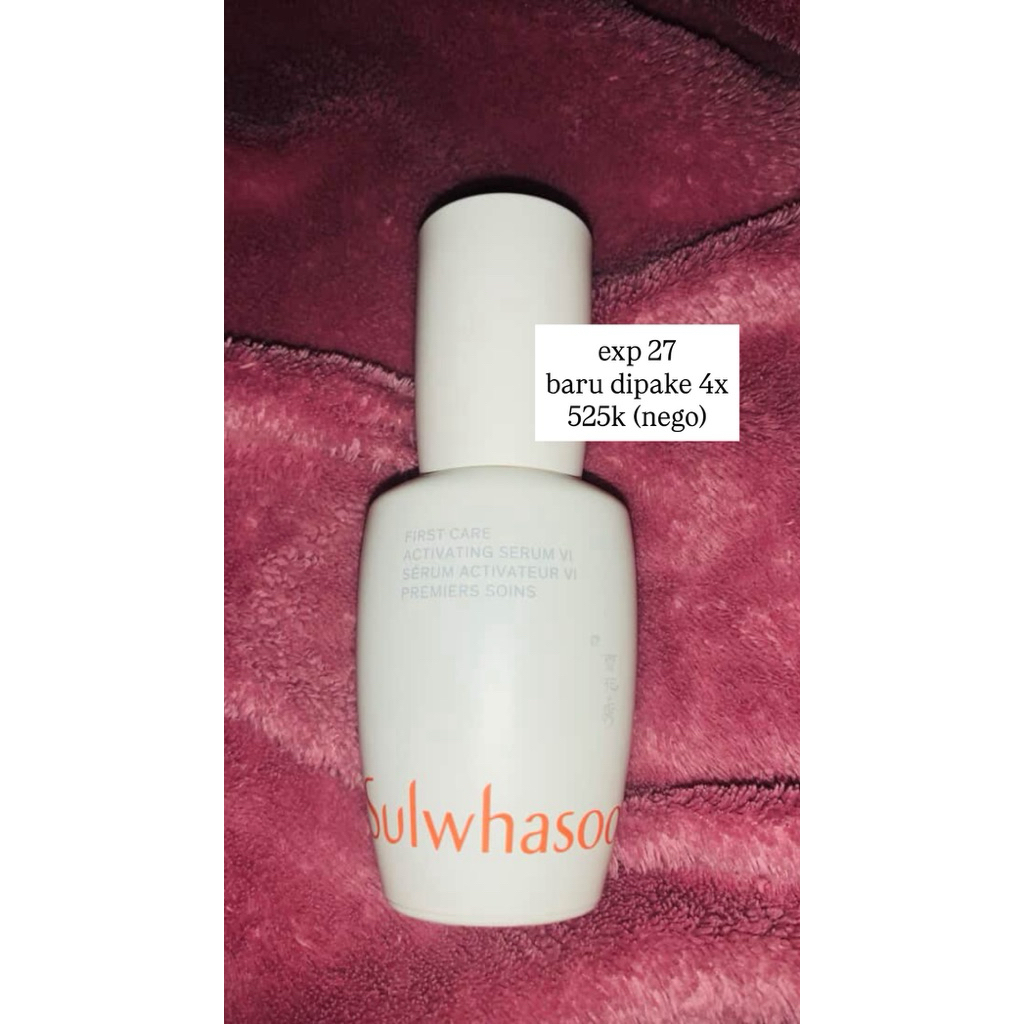 preloved skin care sulwhasoo serum