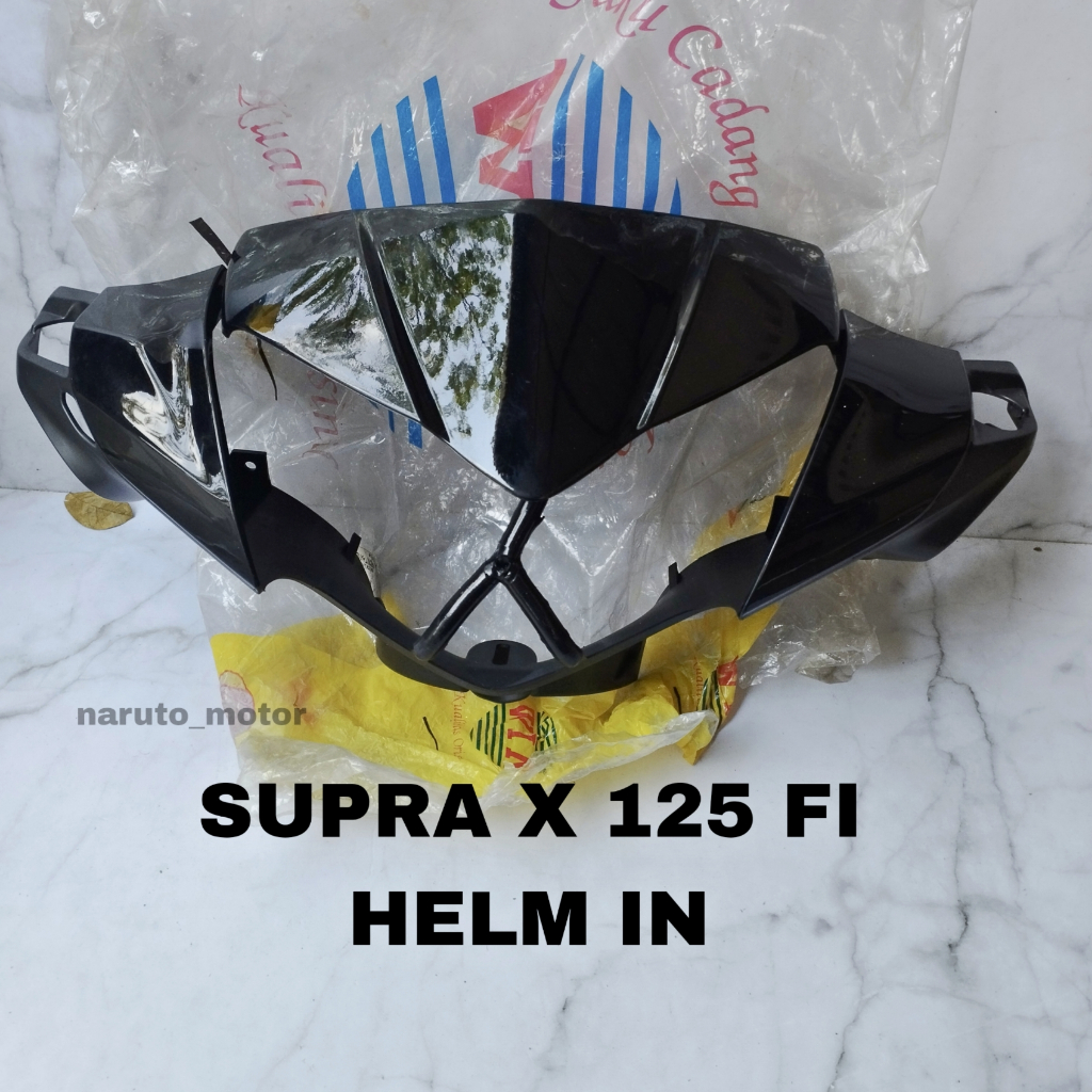 WIN - COVER BATOK KEPALA DEPAN SUPRA X 125 FI HELM IN HITAM