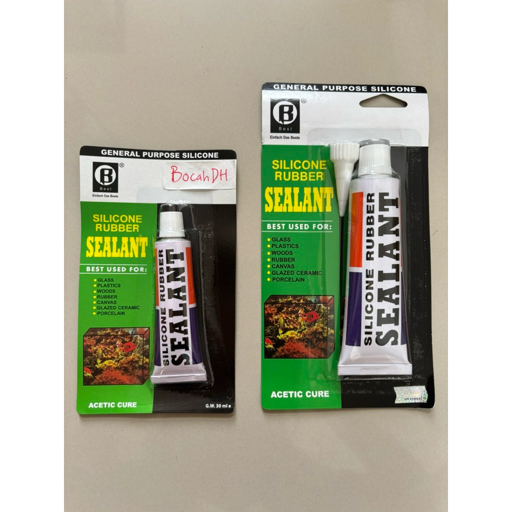 LEM KACA SILICON SEALENT AQUARIUM BEST BESAR KECIL / LEM SEALENT KACA