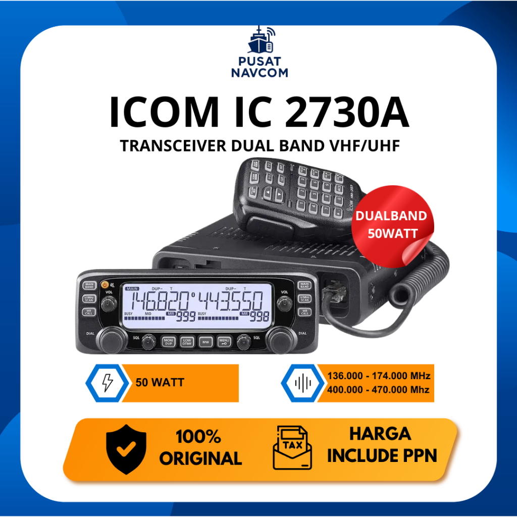 Icom IC-2730A Rig Dual Band IC2730A IC2730 2730 Original Garansi Resmi