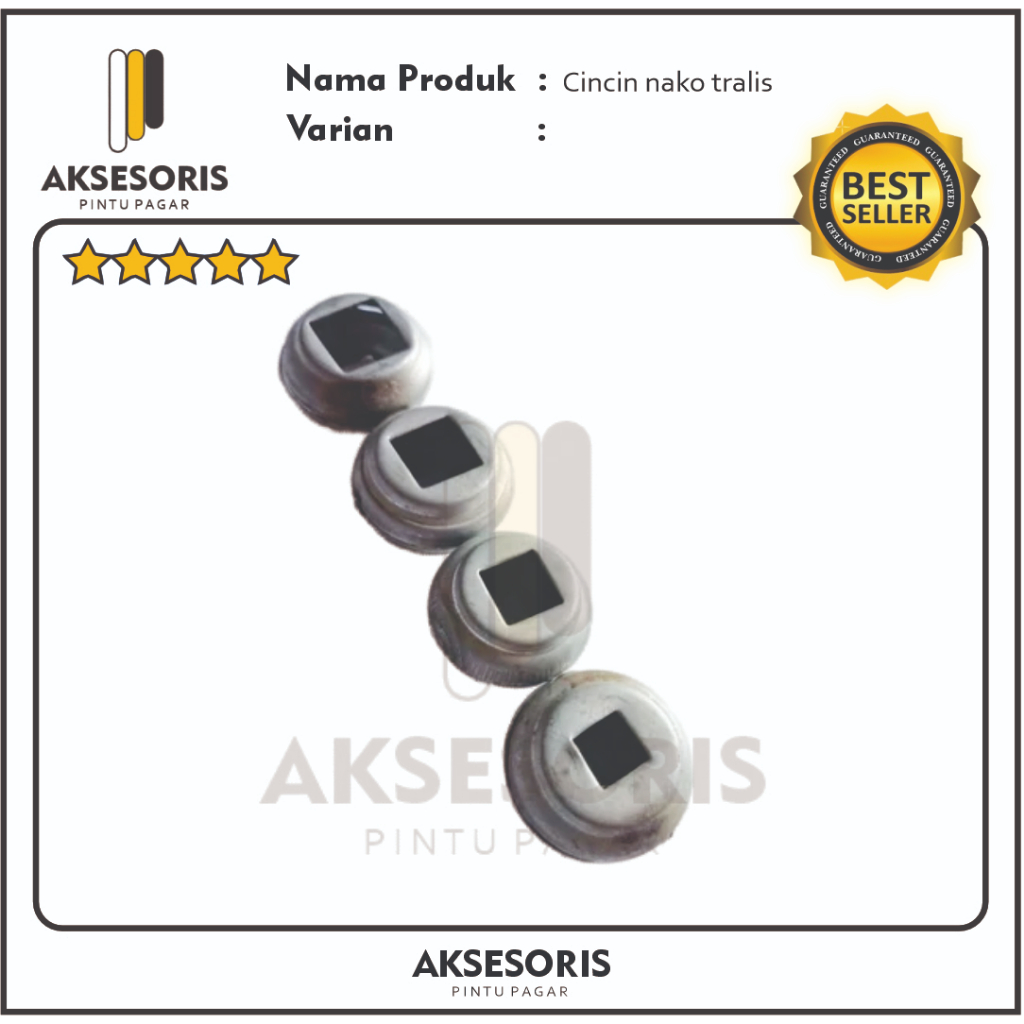 Aksesoris Hiasan Ornamen Pagar besi Tralis Cincin Bulat Gentong