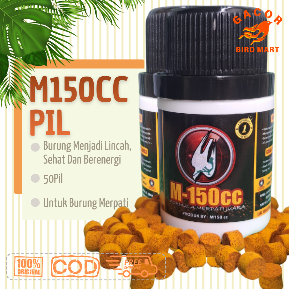 M150cc Pil Merpati 50pcs Vitamin Dara Balap Dongkrak Stamina Napas Panjang Speed CC Insting Fighter