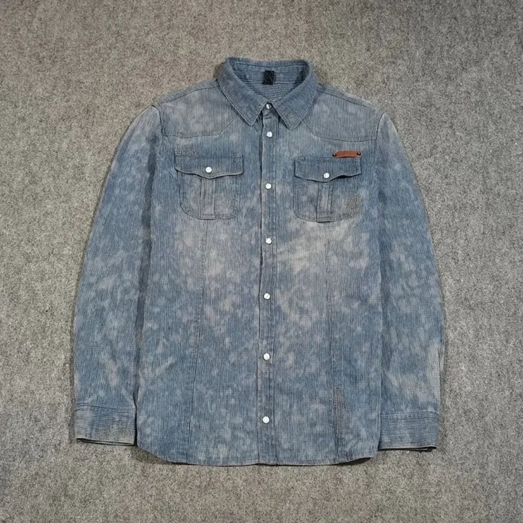 kemeja jeans lengan panjang pria AIRWALK size L second