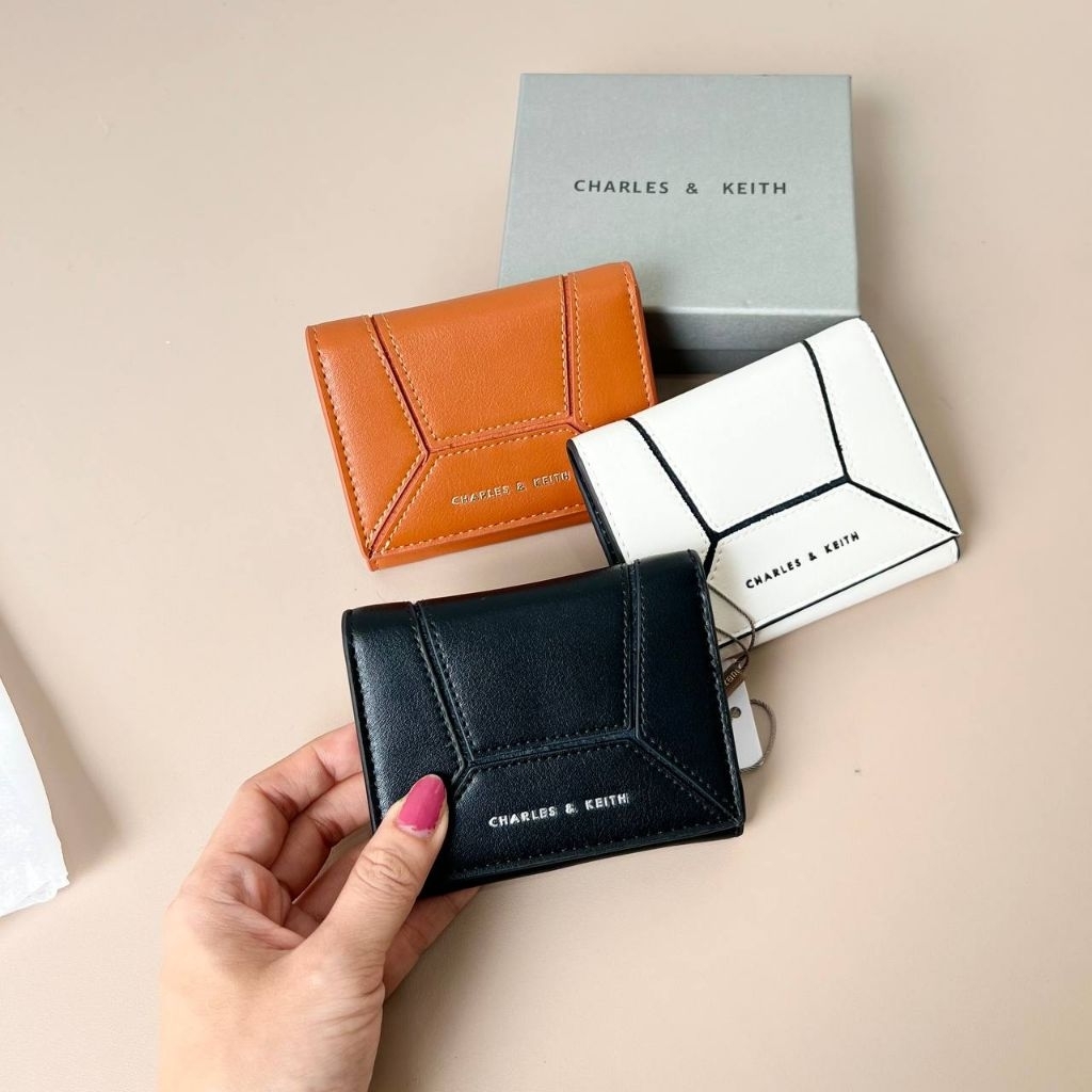 DOMPET LIPAT WANITA CK NASRIN GEOMETRIC WALLET MINI LIPAT 3 NASRIN FREE BOX