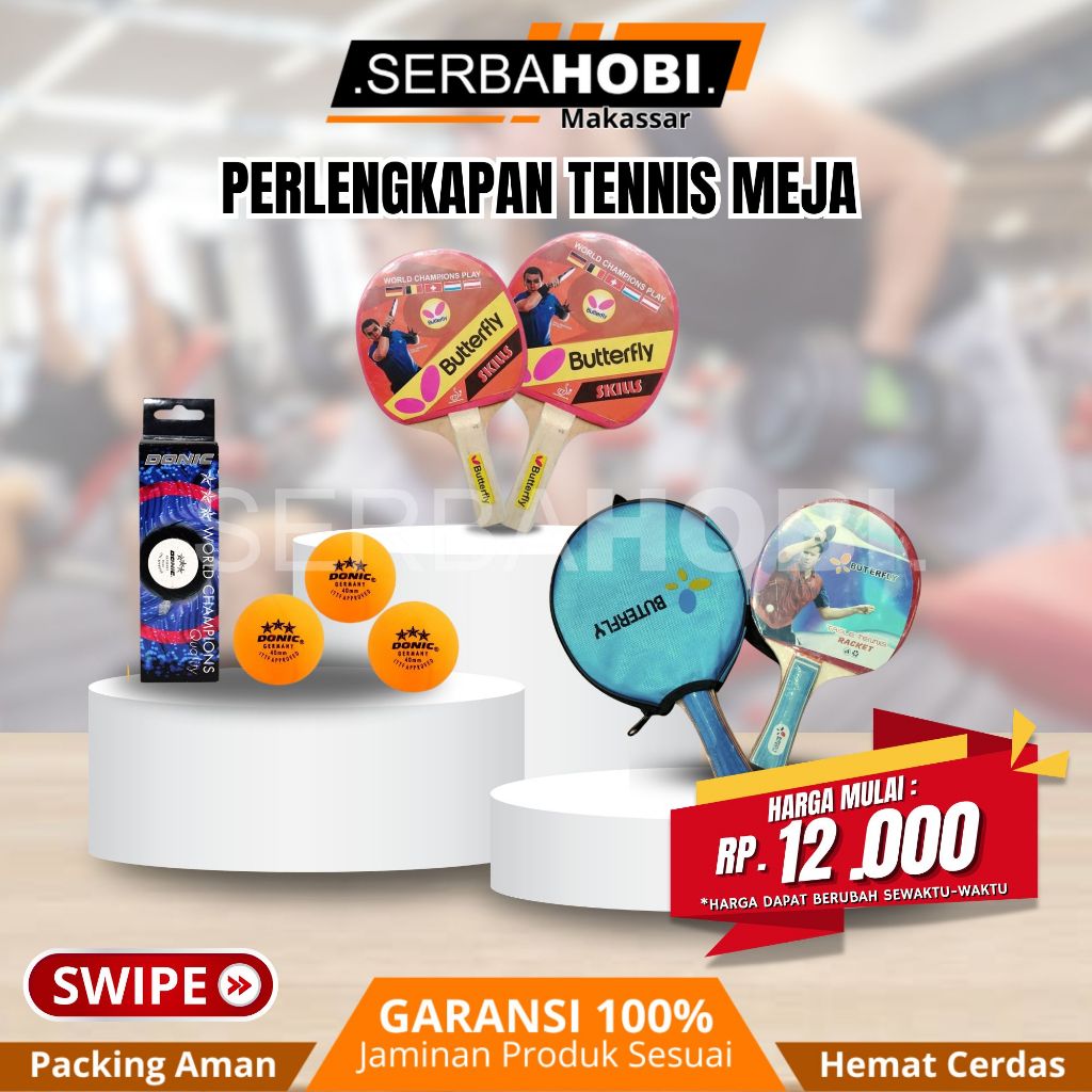 Set Tenis Meja / Set pingpong siap pakai  / Set perlengkapan tenis meja / Bet tennis / Bet tenis mej