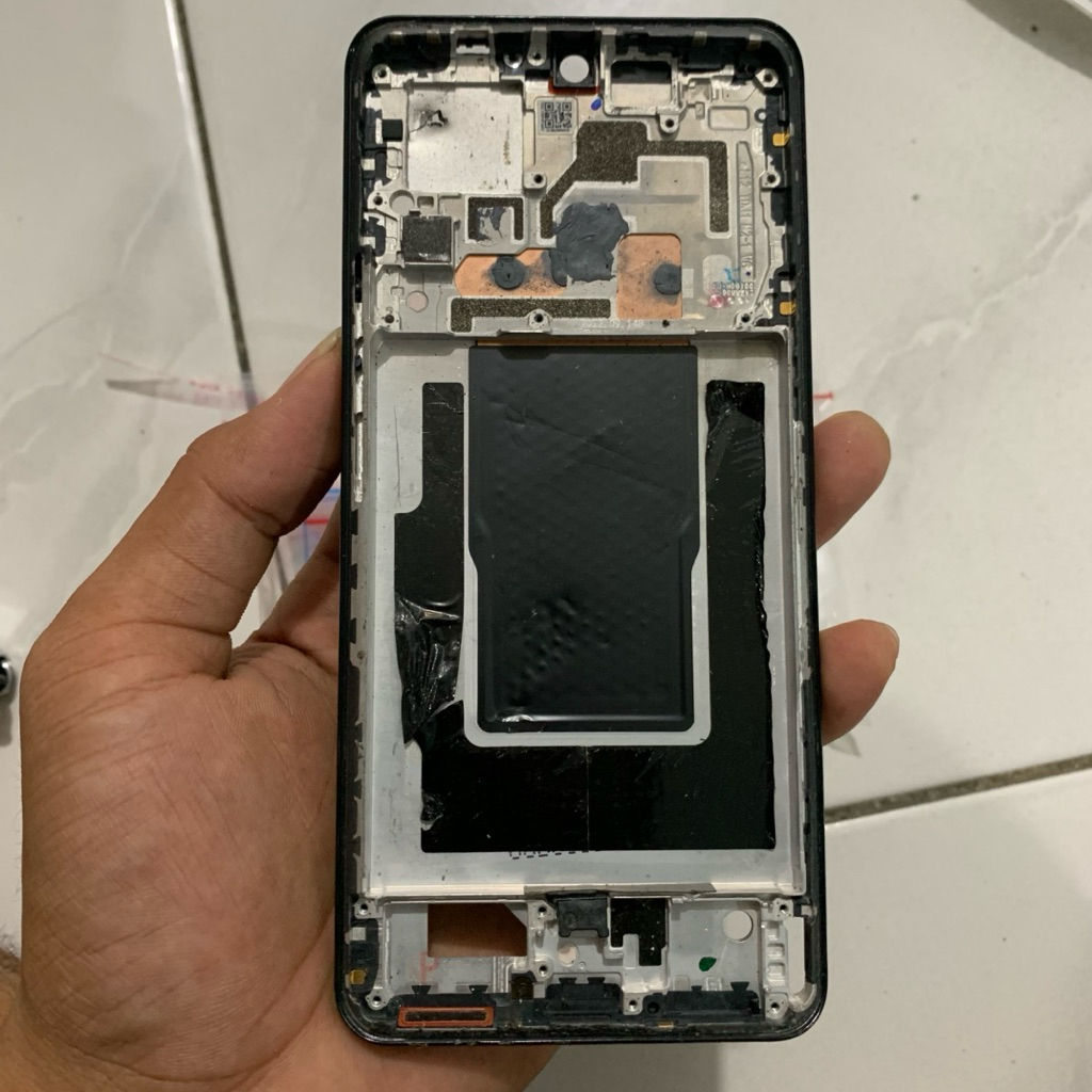 (OBRAL MINUSAN) FRAME LCD TULANG RANGKA TENGAH XIAOMI MI 12T / MI 12 T PRO ORIGINAL COPOTAN TERPERCA