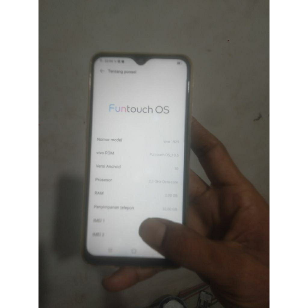 unit vivo y1s ram 2/32