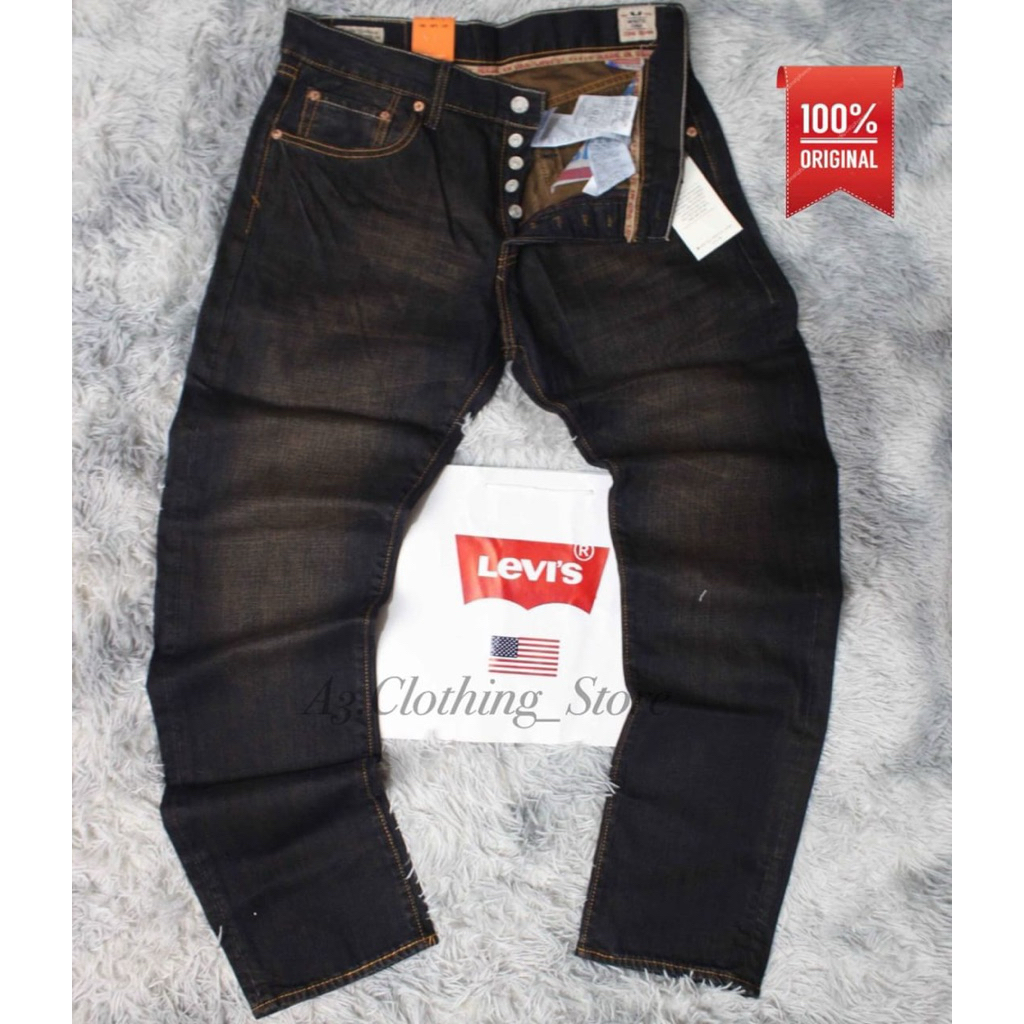 Levis 501 Original Raw Denim Made in USA Reguler Fit Full Tack