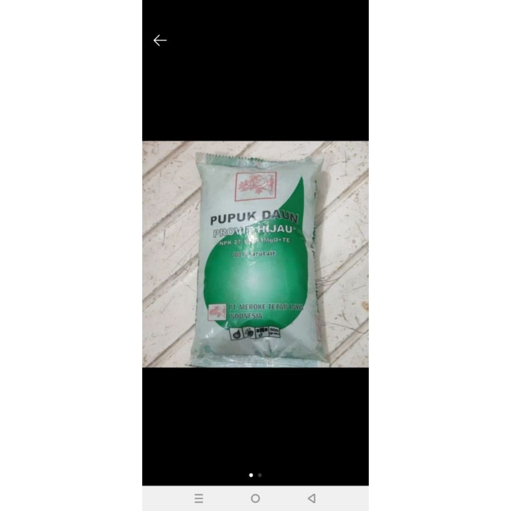 Pupuk Meroke Provit Hijau 500 gr