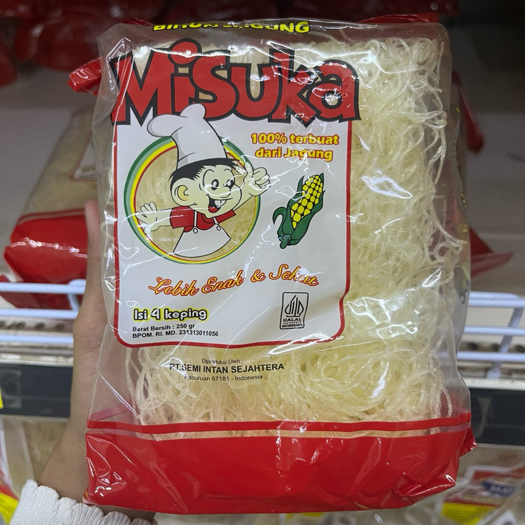 BIHUN JAGUNG MISUKA ISI 4 KEPING 250 GR