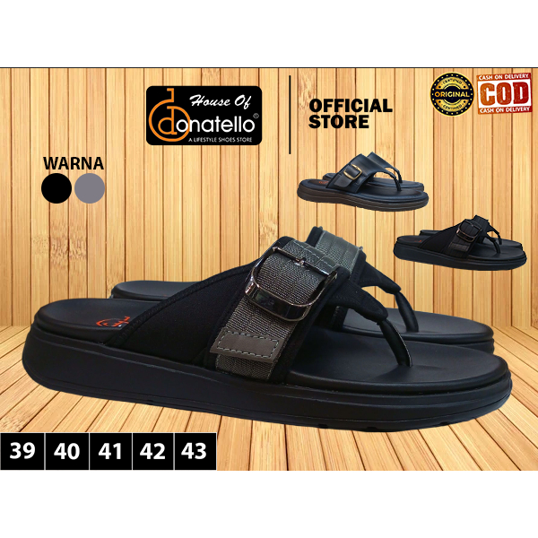 DONATELLO DM sendal jepit gesper pria laki laki dewasa  Kasual ringan anti slip terbaru Original