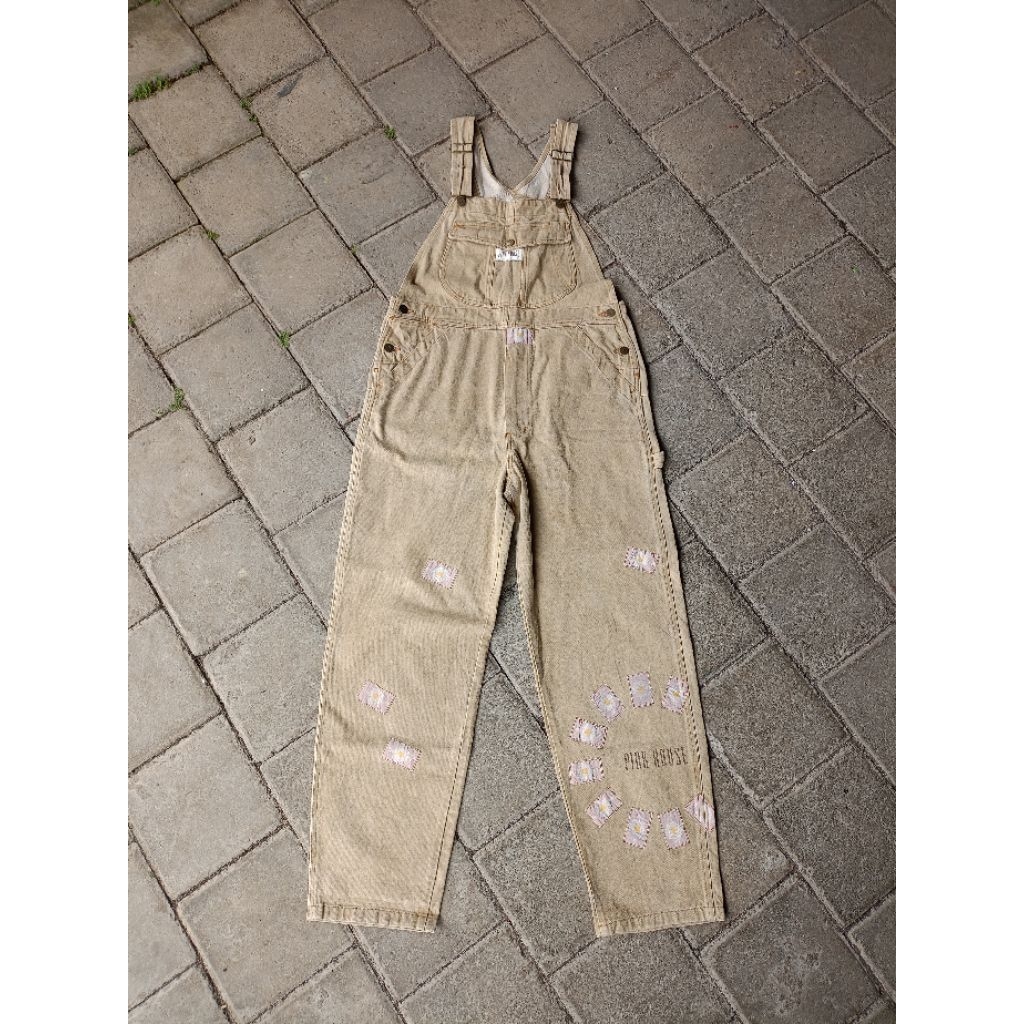 Pink House Overalls Carpenter Denim