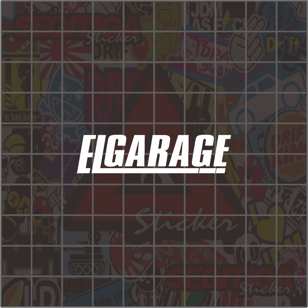 Sticker EL GARAGE Ukuran 20 x 5 Cm