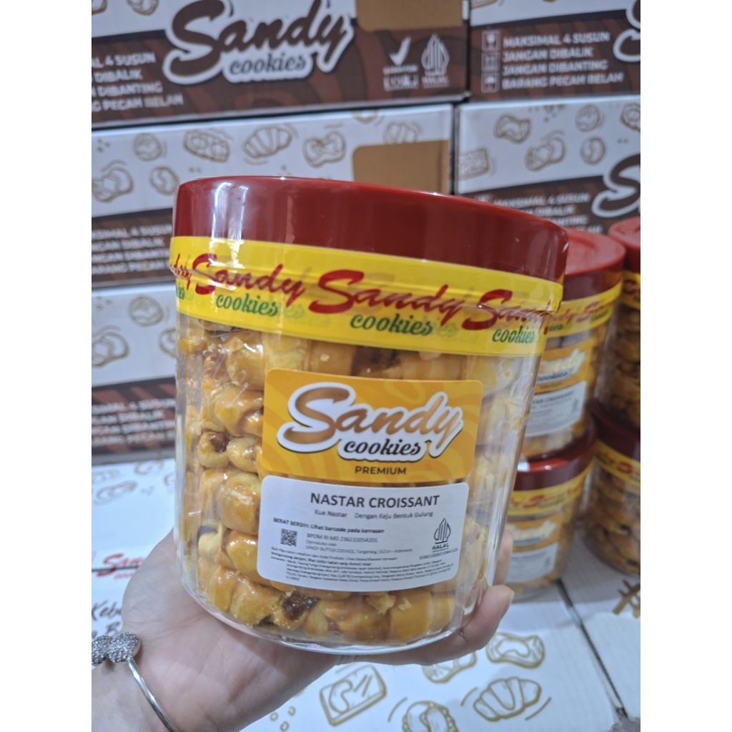 Nastar croisant premium toples mini / sandy cookies / Kue lebaran