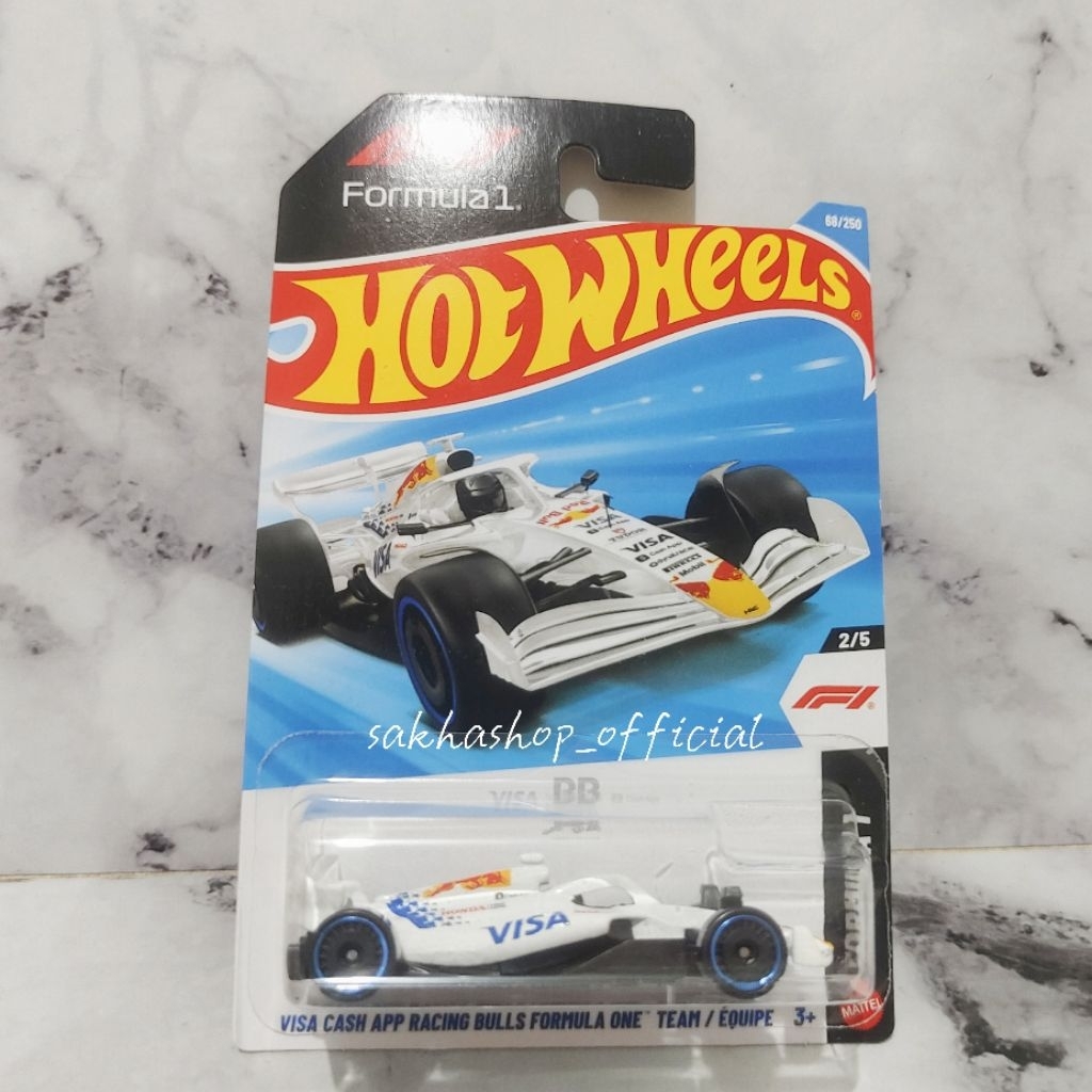 (Bisa Pilih Item) Hot Wheels Basic F1 Series - Scuderia Ferrari HP - Visa Cash App Racing Bulls Form