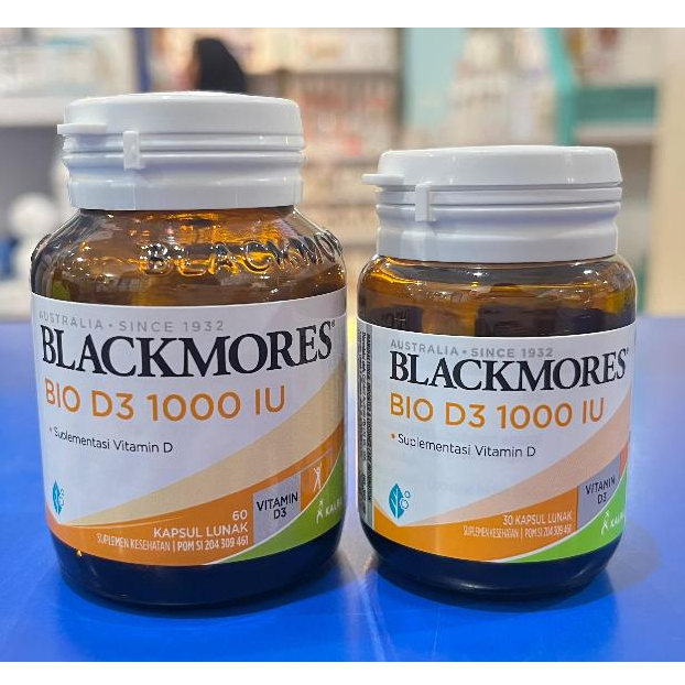 BLACKMORES VITAMIN D3 1000 IU - SUPLEMEN HARIAN - 30 KAPSUL