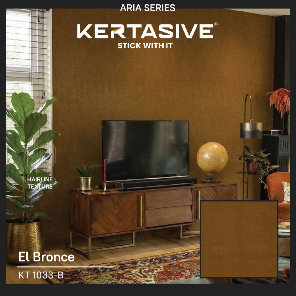 EL BRONCE STEEL 122 CM - KERTASIVE PVC INTERIOR FILM / PELAPIS FURNITURE / WALLPAPER