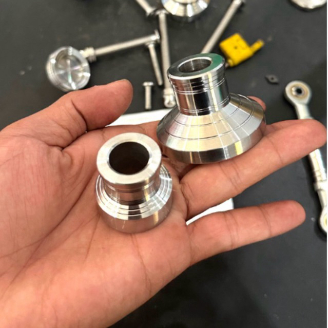 Bos tromol depan Rx king pnp ke skok suzuki intrunder bahan stainless